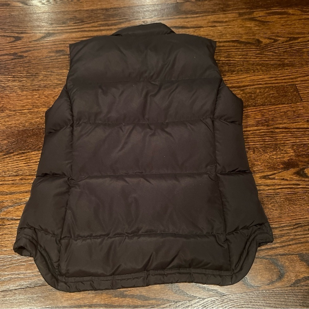 J. Crew Womens Full Zipper Button 80% Down Fill Puffer Vest Small Black Poly - Picture 7 of 7